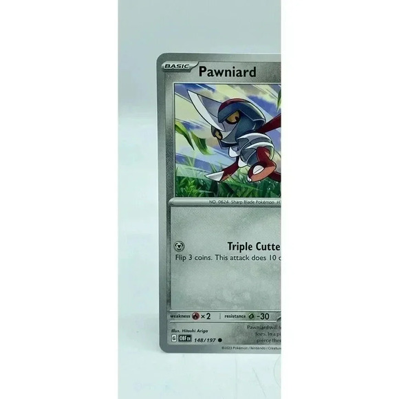 Pawniard 148 /197 S&V: Obsidian Flames Non-Holo Pokemon TCG Mint Unplayed - Picture 2 of 6